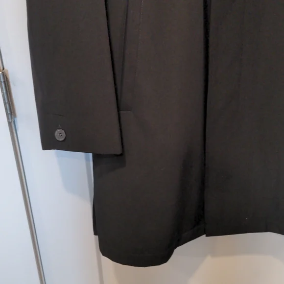 Kenneth Cole New York Black raincoat size small - Picture 4 of 14